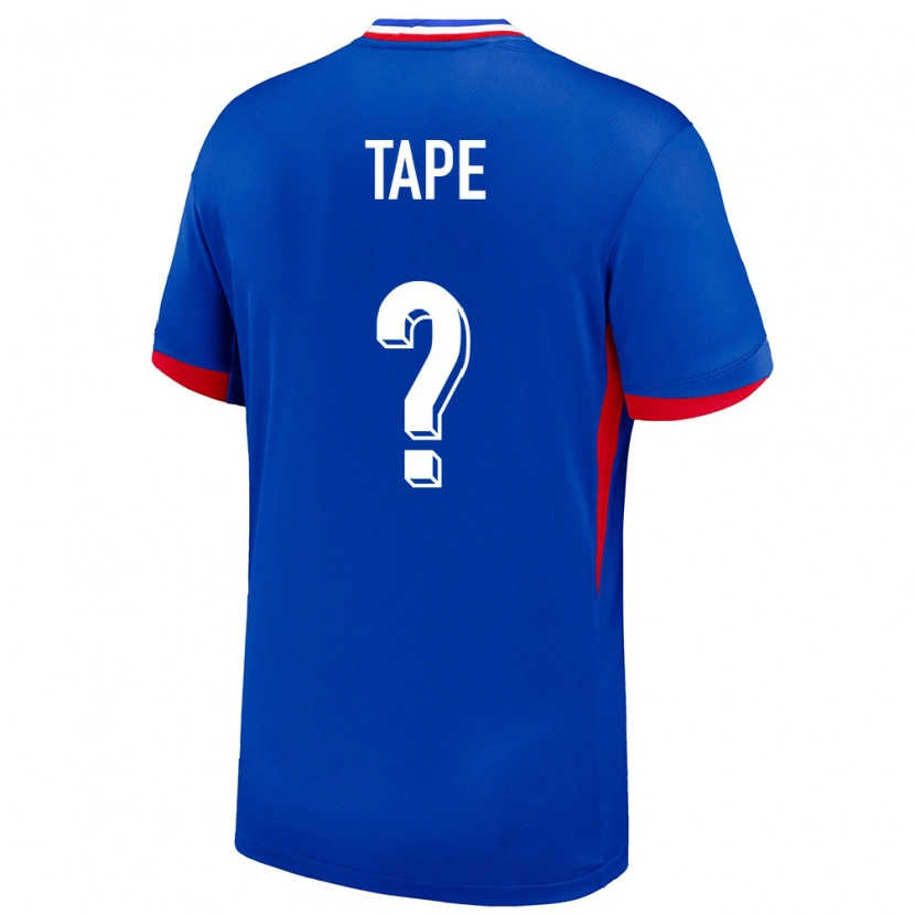 Danxen Uomo Maglia Francia Axel Tape #0 Blu Kit Gara Home 24-26 Maglietta