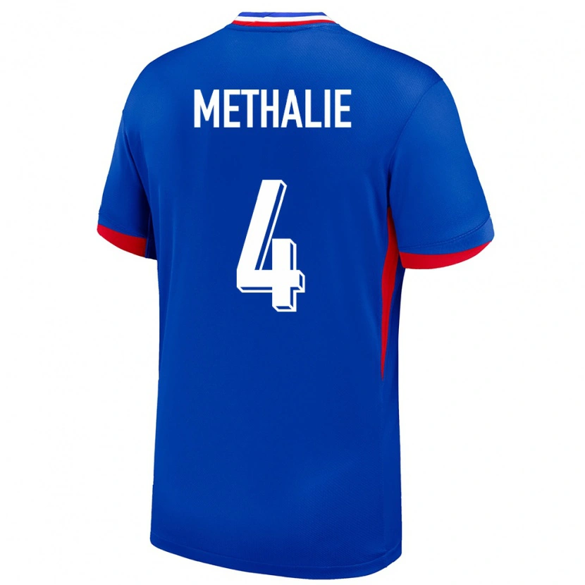 Danxen Uomo Maglia Francia Dayann Methalie #4 Blu Kit Gara Home 24-26 Maglietta