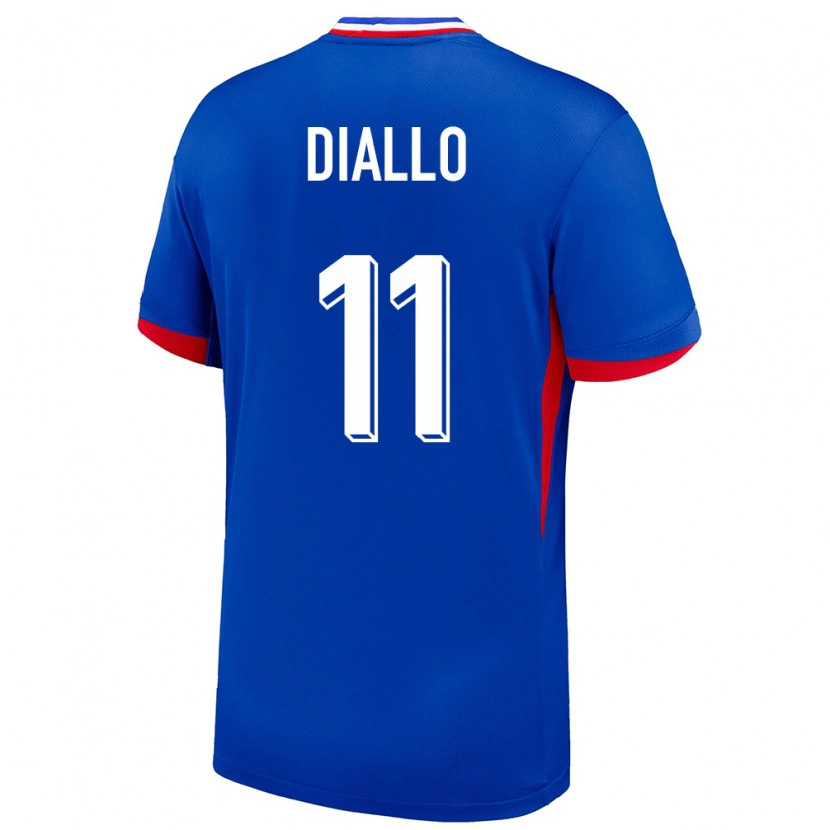 Danxen Uomo Maglia Francia Tidiane Diallo #11 Blu Kit Gara Home 24-26 Maglietta