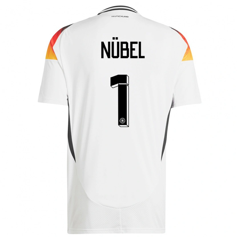 Danxen Uomo Maglia Germania Alexander Nübel #1 Bianco Kit Gara Home 24-26 Maglietta