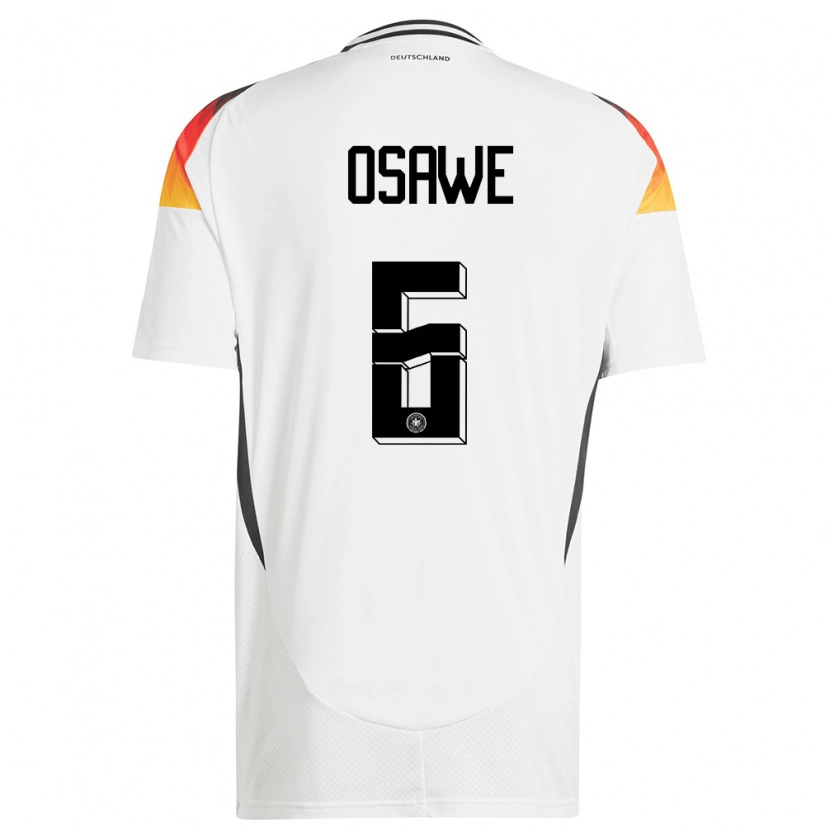 Danxen Uomo Maglia Germania Winners Osawe #6 Bianco Kit Gara Home 24-26 Maglietta