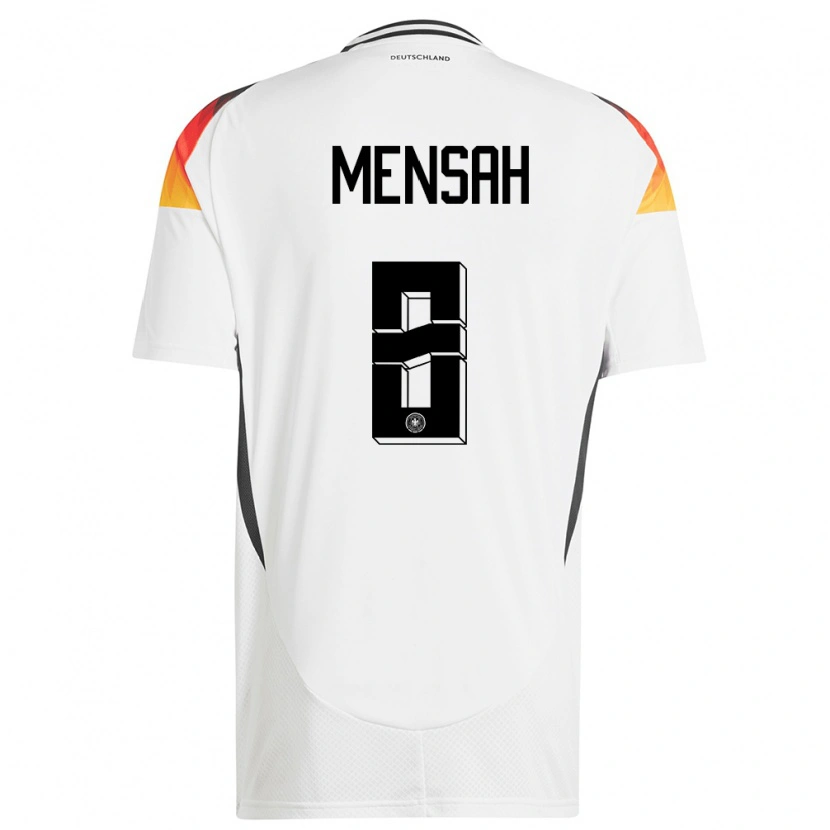 Danxen Uomo Maglia Germania Naba Mensah #8 Bianco Kit Gara Home 24-26 Maglietta