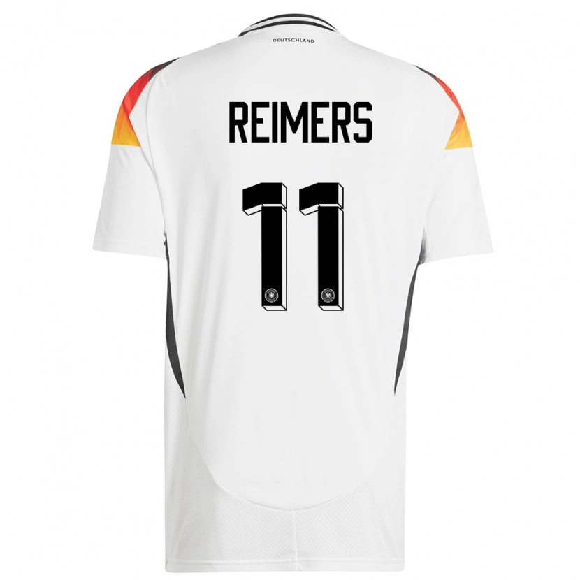 Danxen Uomo Maglia Germania Moritz Reimers #11 Bianco Kit Gara Home 24-26 Maglietta