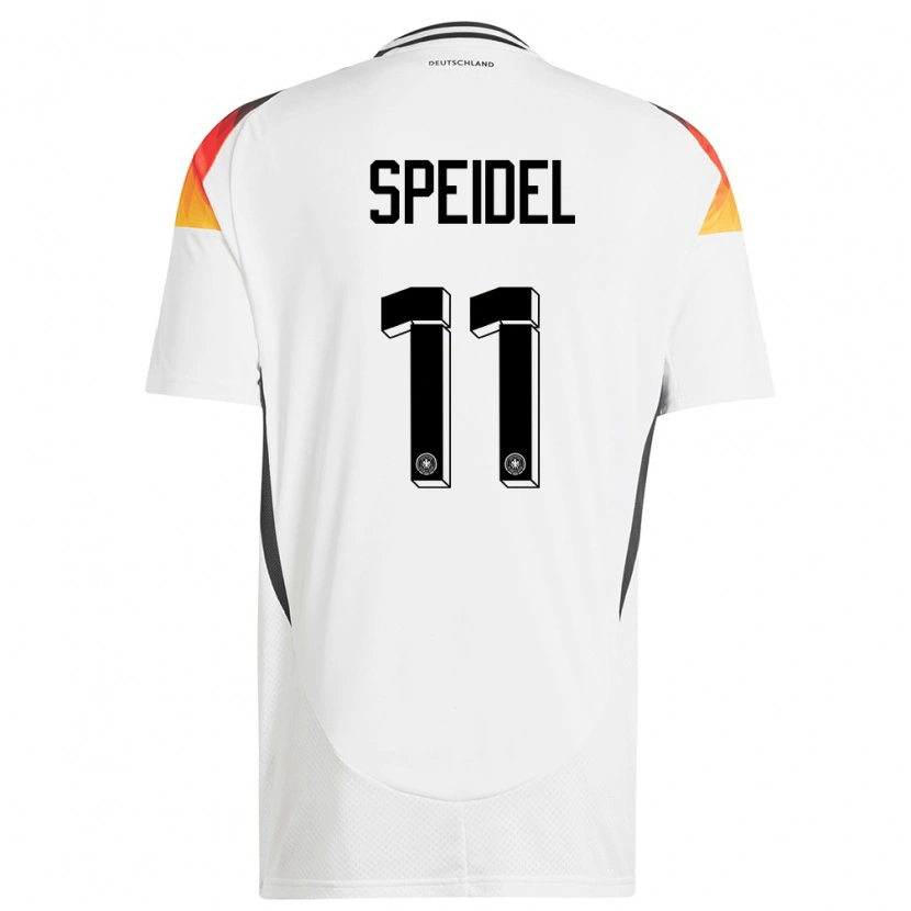 Danxen Uomo Maglia Germania Kian Speidel #11 Bianco Kit Gara Home 24-26 Maglietta