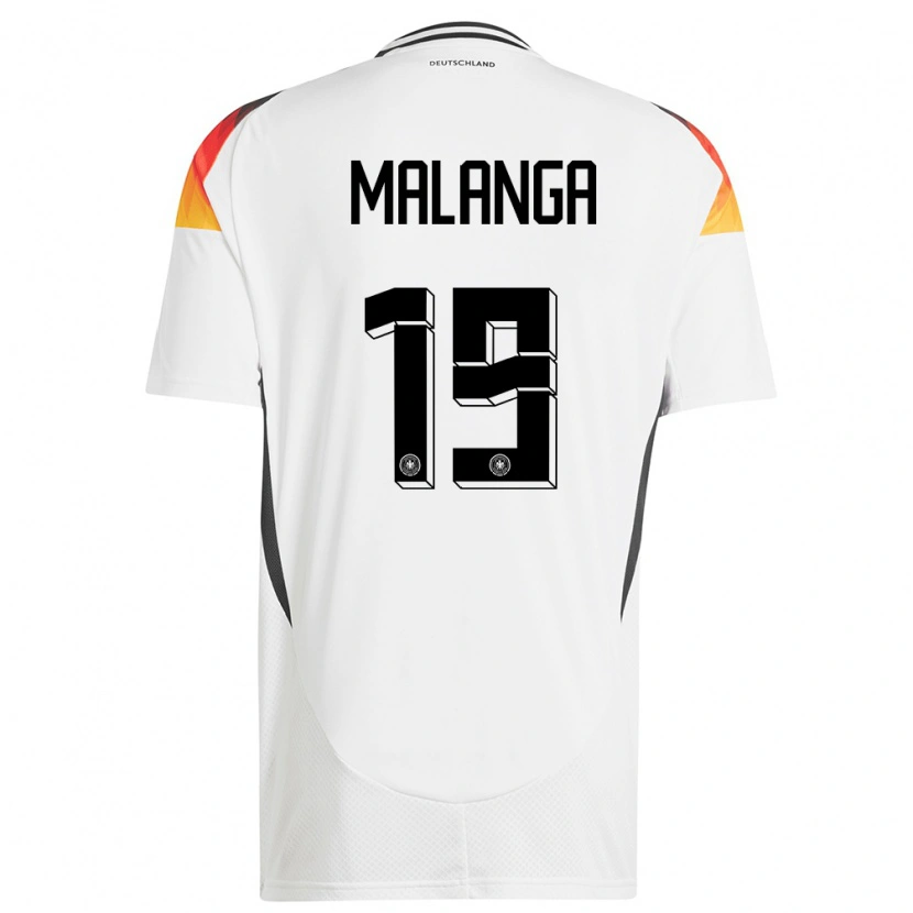 Danxen Uomo Maglia Germania Jarzinho Malanga #19 Bianco Kit Gara Home 24-26 Maglietta
