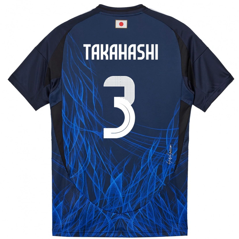 Danxen Uomo Maglia Giappone Niko Takahashi #3 Blu Scuro Kit Gara Home 24-26 Maglietta