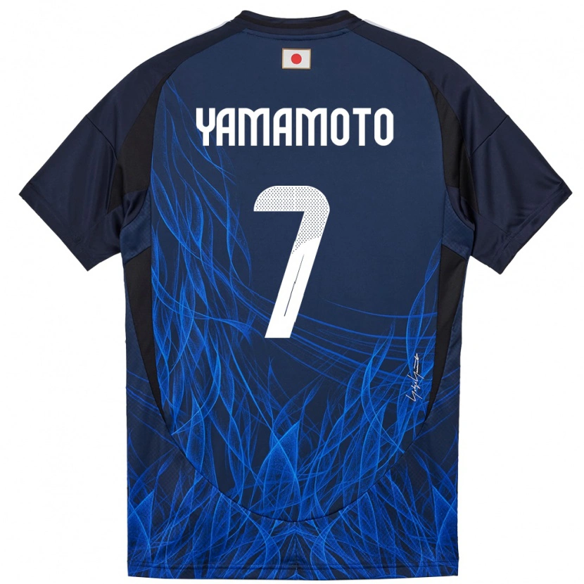 Danxen Uomo Maglia Giappone Rihito Yamamoto #7 Blu Scuro Kit Gara Home 24-26 Maglietta