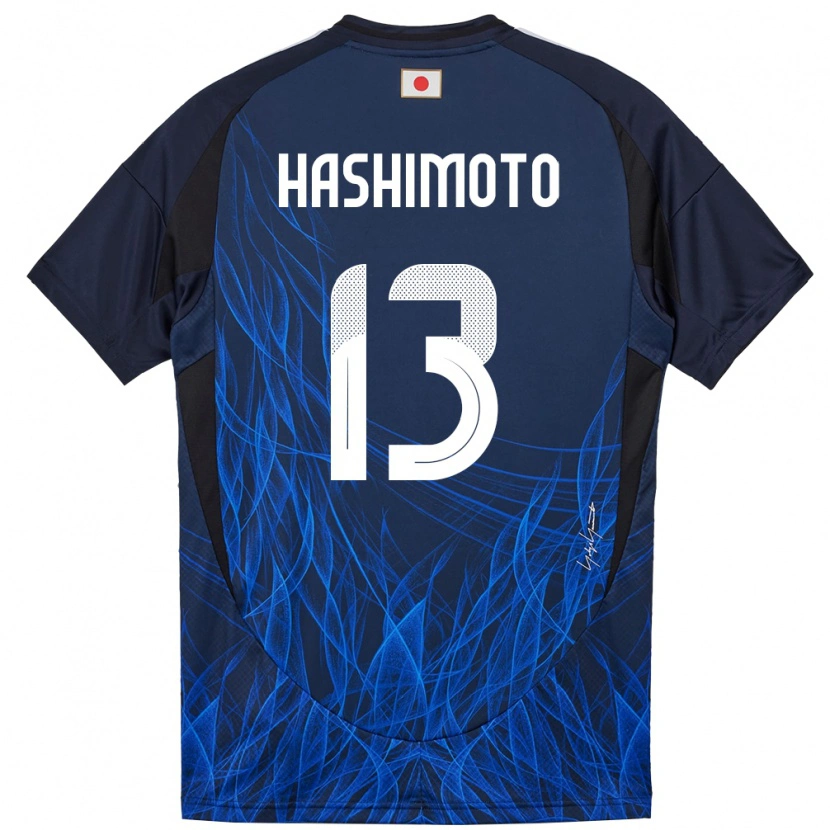 Danxen Uomo Maglia Giappone Riku Hashimoto #13 Blu Scuro Kit Gara Home 24-26 Maglietta
