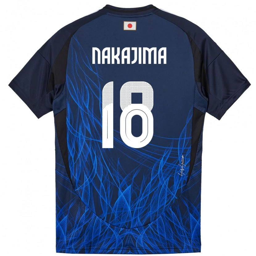 Danxen Uomo Maglia Giappone Yotaro Nakajima #18 Blu Scuro Kit Gara Home 24-26 Maglietta
