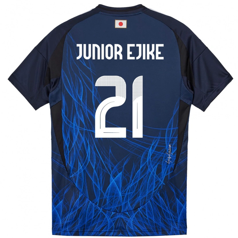 Danxen Uomo Maglia Giappone Ibuki Vincent Junior Ejike #21 Blu Scuro Kit Gara Home 24-26 Maglietta