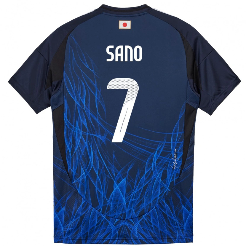 Danxen Uomo Maglia Giappone Kodai Sano #7 Blu Scuro Kit Gara Home 24-26 Maglietta