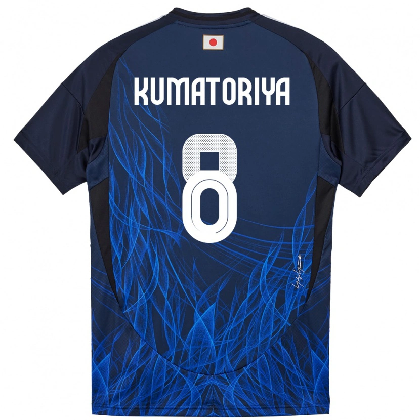 Danxen Uomo Maglia Giappone Issei Kumatoriya #8 Blu Scuro Kit Gara Home 24-26 Maglietta