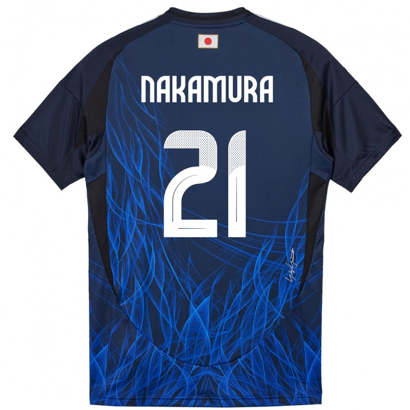 Danxen Uomo Maglia Giappone Jiro Nakamura #21 Blu Scuro Kit Gara Home 24-26 Maglietta