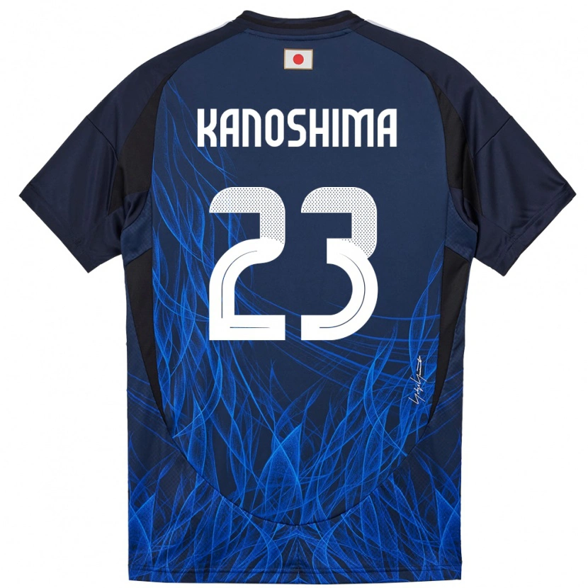 Danxen Uomo Maglia Giappone Yu Kanoshima #23 Blu Scuro Kit Gara Home 24-26 Maglietta