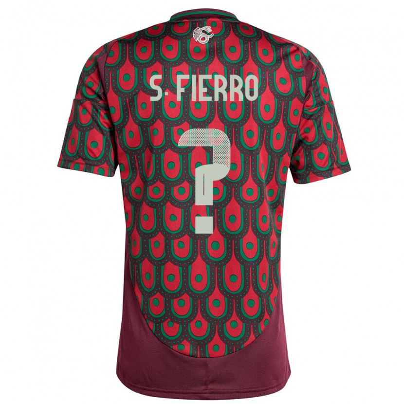 Danxen Uomo Maglia Messico Sebastián Fierro #0 Marrone Kit Gara Home 24-26 Maglietta