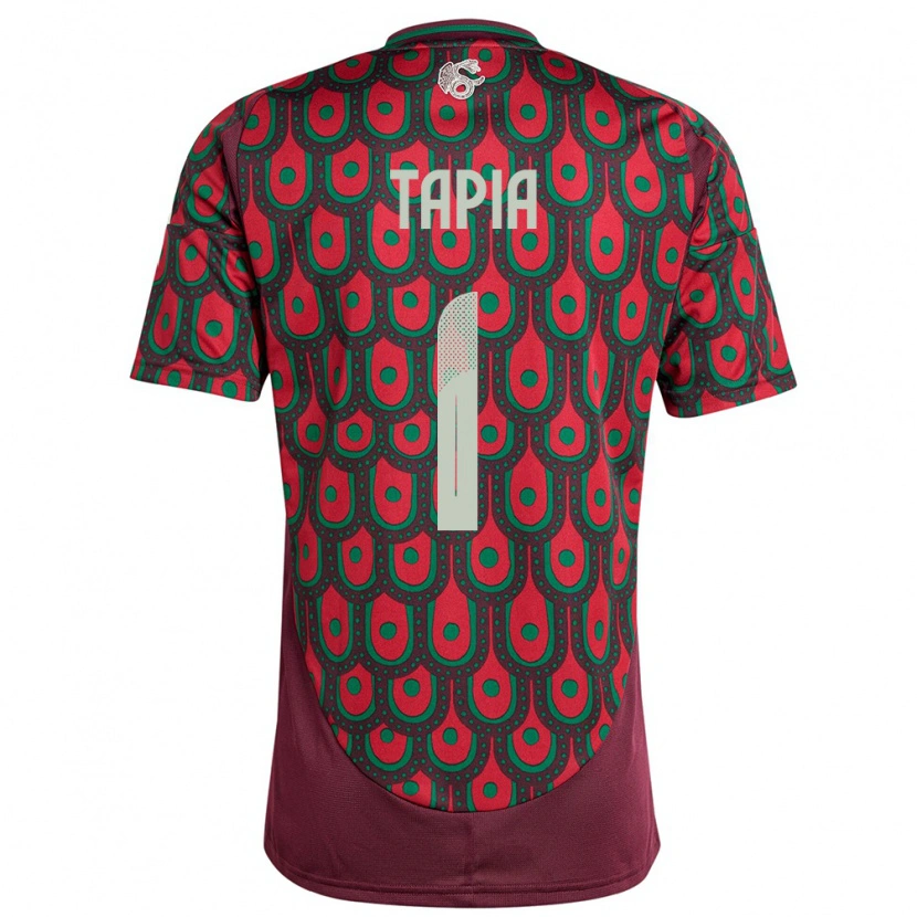 Danxen Uomo Maglia Messico Fernando Tapia #1 Marrone Kit Gara Home 24-26 Maglietta