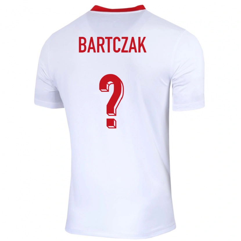 Danxen Uomo Maglia Polonia Piotr Bartczak #0 Bianco Kit Gara Home 24-26 Maglietta