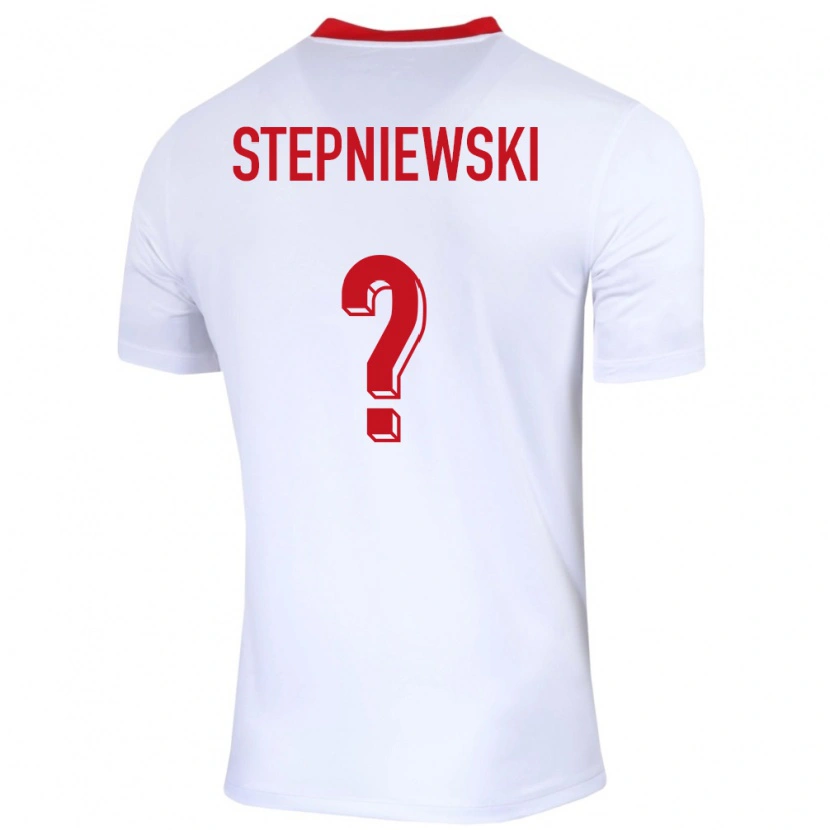 Danxen Uomo Maglia Polonia Tymon Stepniewski #0 Bianco Kit Gara Home 24-26 Maglietta