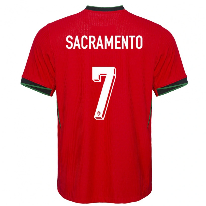 Danxen Uomo Maglia Portogallo Medgilson Sacramento #7 Rosso Kit Gara Home 24-26 Maglietta