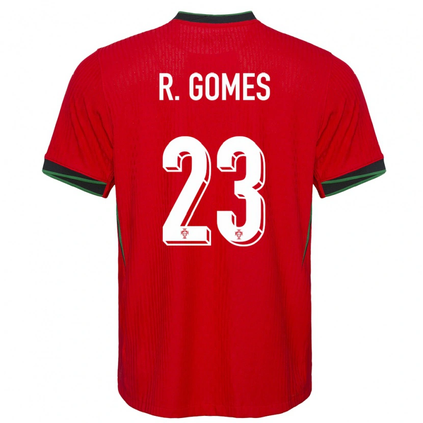 Danxen Uomo Maglia Portogallo Rodrigo Gomes #23 Rosso Kit Gara Home 24-26 Maglietta