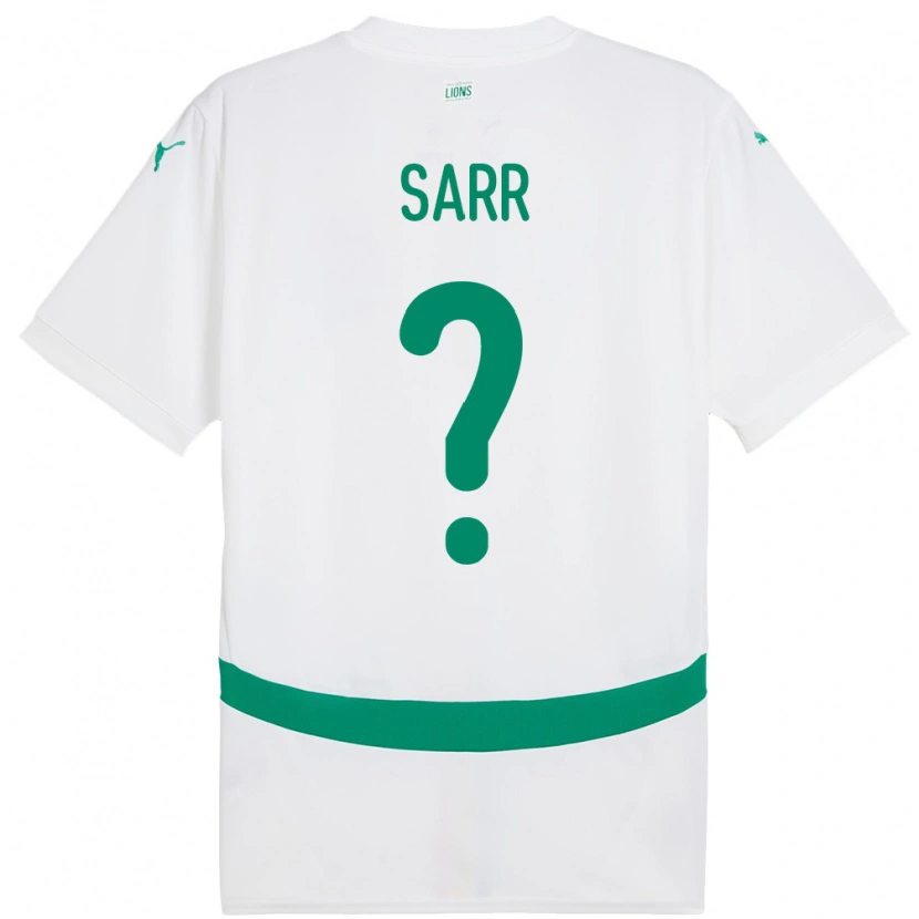 Danxen Uomo Maglia Senegal Assane Sarr #0 Bianco Kit Gara Home 24-26 Maglietta