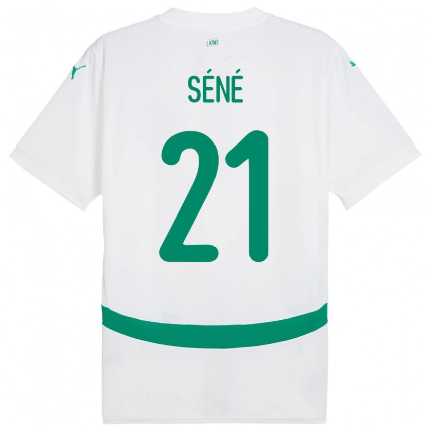 Danxen Uomo Maglia Senegal Tening Sene #21 Bianco Kit Gara Home 24-26 Maglietta