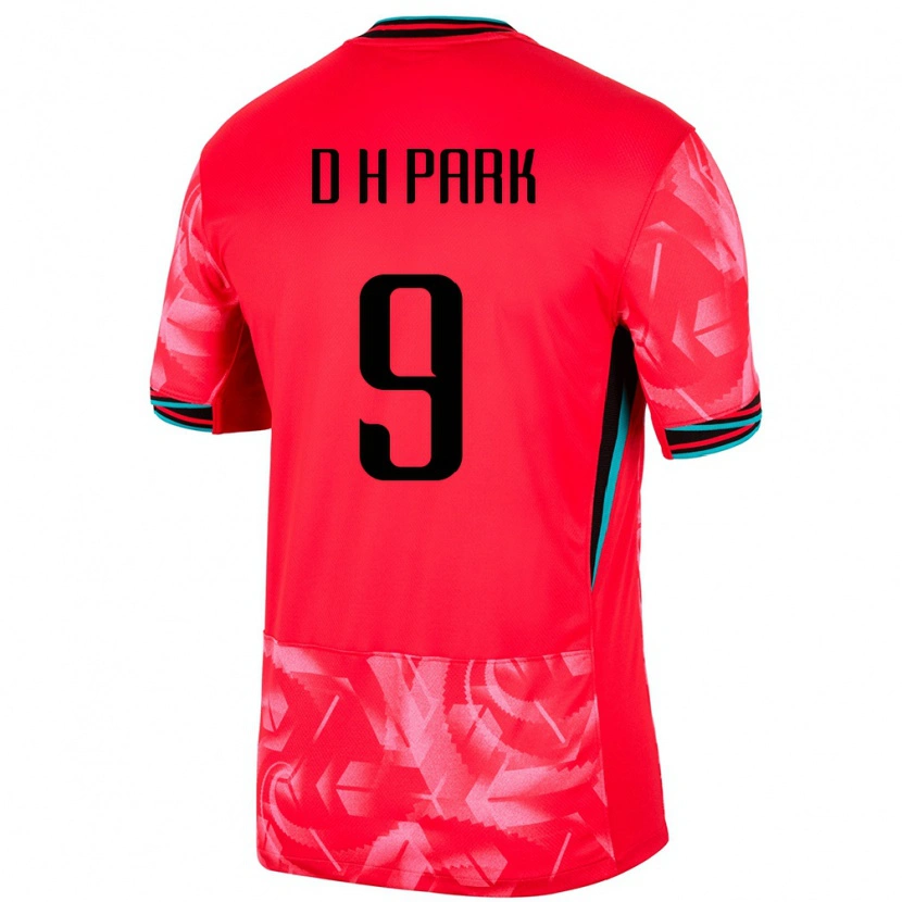Danxen Uomo Maglia Corea Del Sud Do-Hyeon Park #9 Rosso Kit Gara Home 24-26 Maglietta
