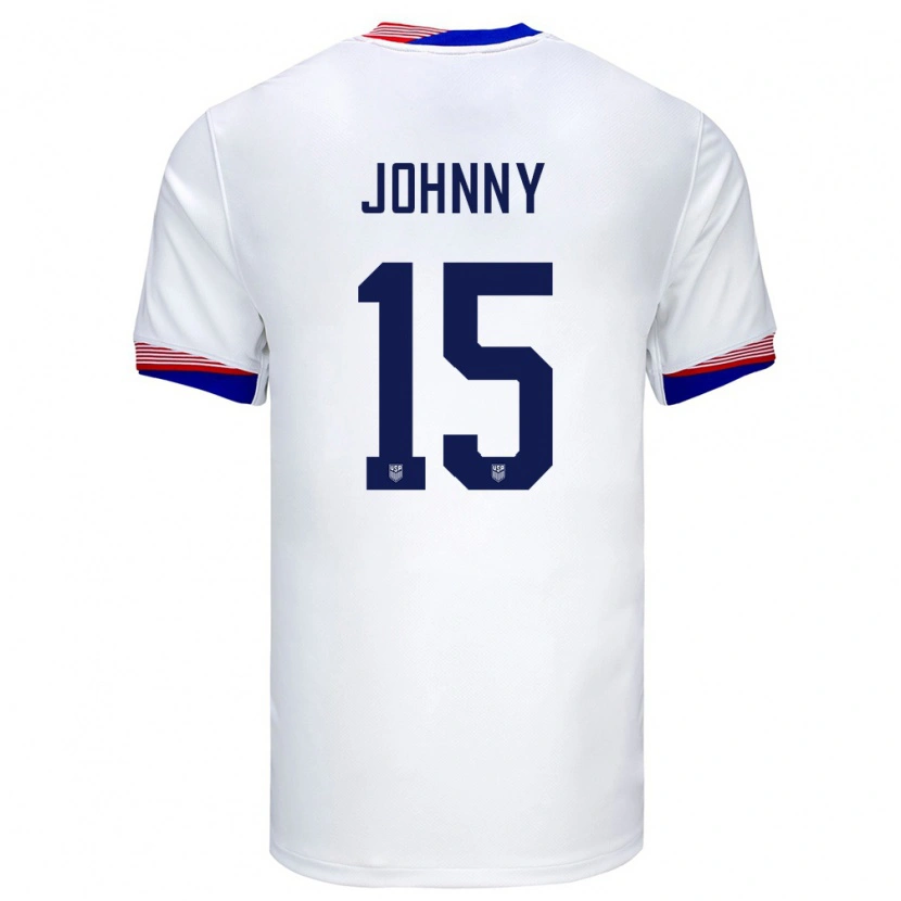 Danxen Uomo Maglia Stati Uniti Johnny Cardoso #15 Bianco Kit Gara Home 24-26 Maglietta