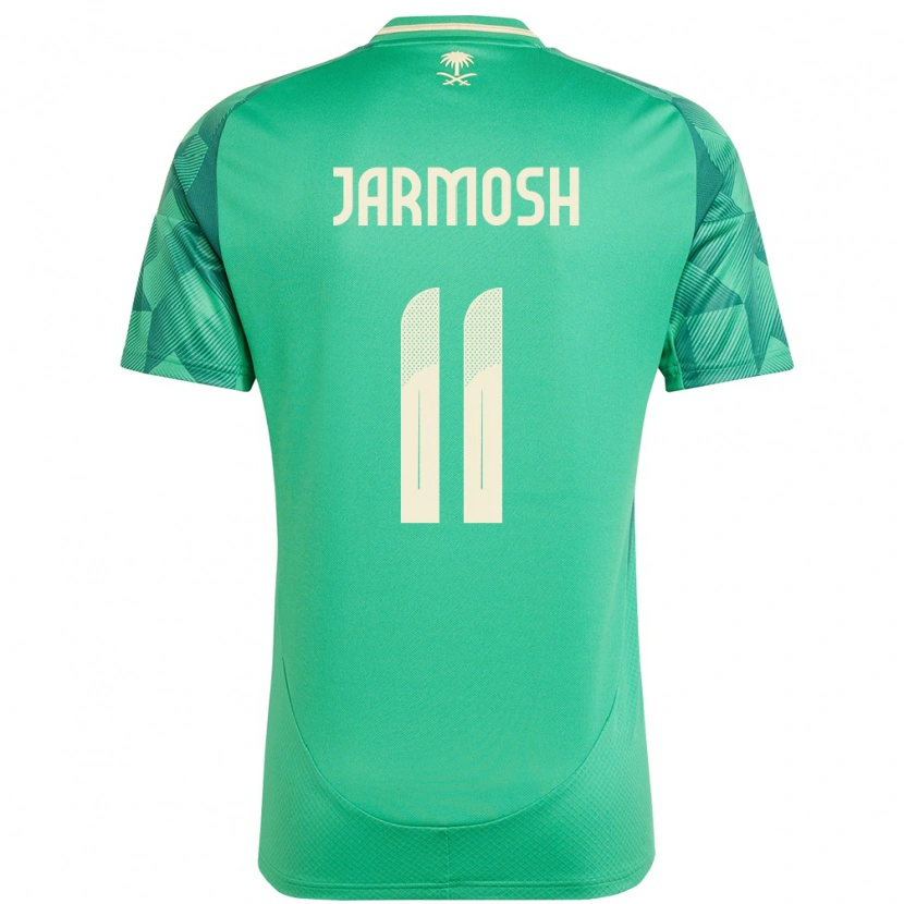 Danxen Uomo Maglia Arabia Saudita Abdulaziz Jarmosh #11 Verde Kit Gara Home 24-26 Maglietta