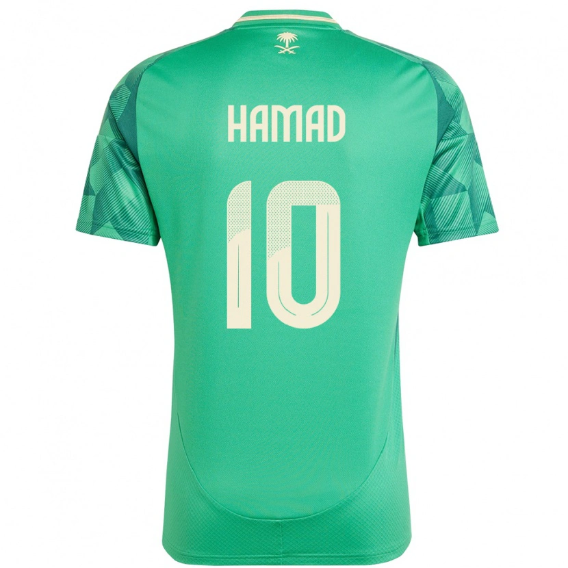 Danxen Uomo Maglia Arabia Saudita Sarah Hamad #10 Verde Kit Gara Home 24-26 Maglietta