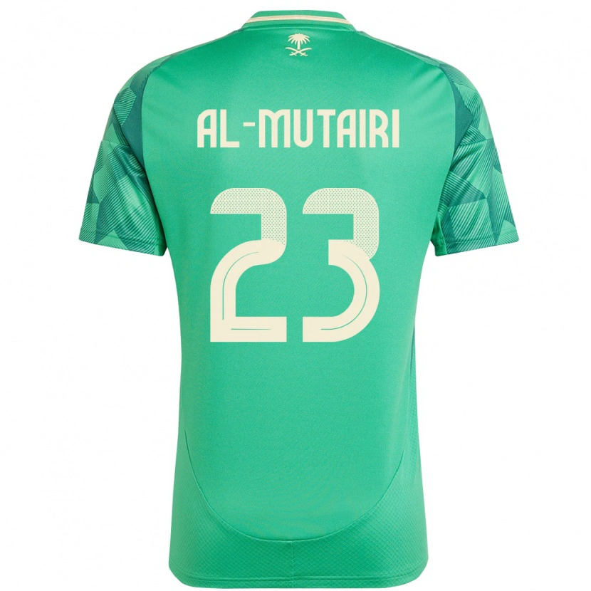 Danxen Uomo Maglia Arabia Saudita Turki Al Mutairi #23 Verde Kit Gara Home 24-26 Maglietta