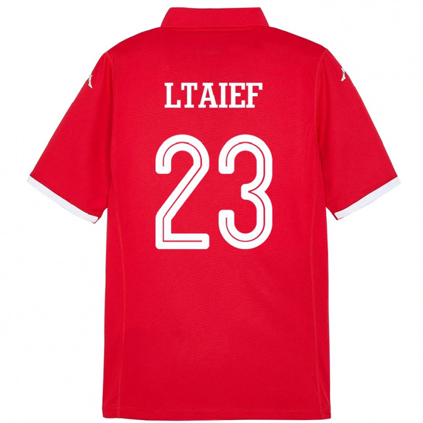 Danxen Uomo Maglia Tunisia Sayfallah Ltaief #23 Rosso Kit Gara Home 24-26 Maglietta