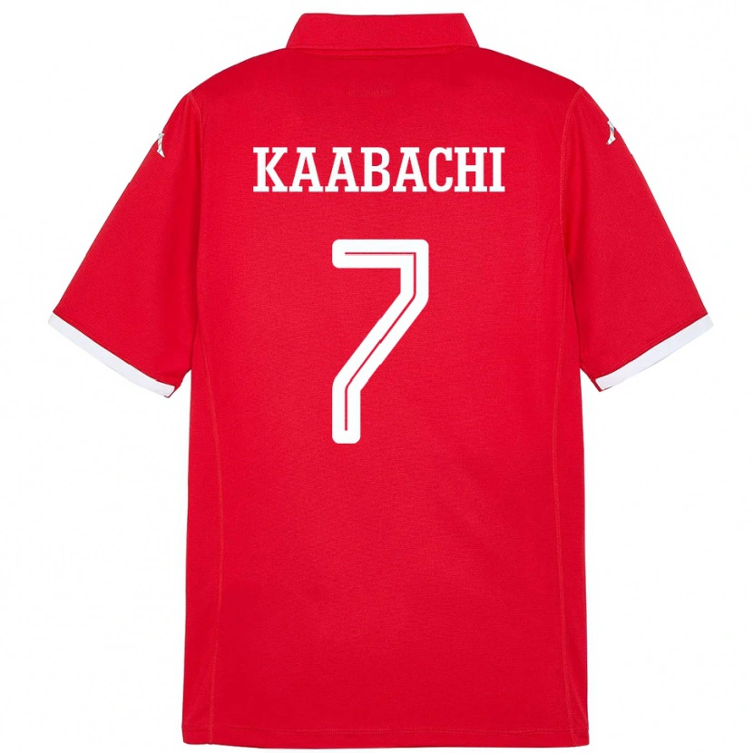 Danxen Uomo Maglia Tunisia Ella Kaabachi #7 Rosso Kit Gara Home 24-26 Maglietta