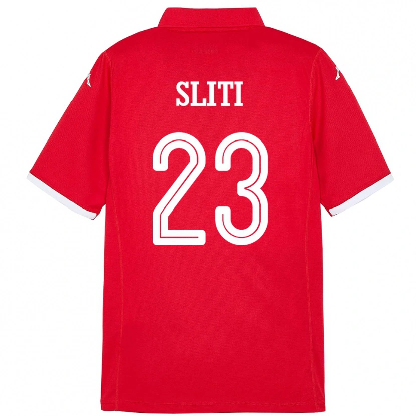 Danxen Uomo Maglia Tunisia Naim Sliti #23 Rosso Kit Gara Home 24-26 Maglietta