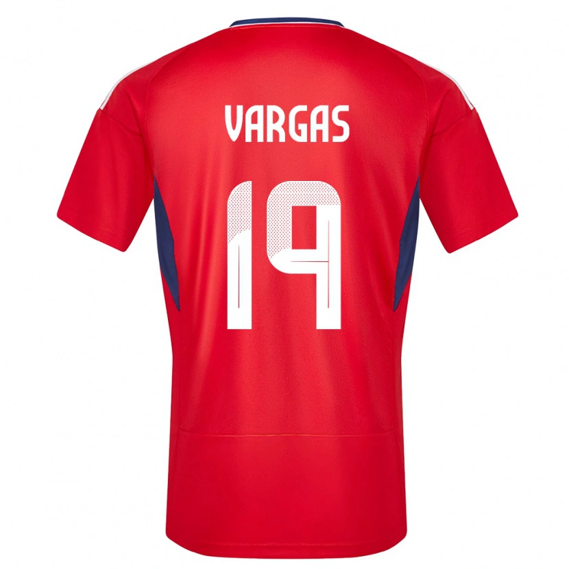 Danxen Uomo Maglia Costa Rica Kenneth Vargas #19 Rosso Kit Gara Home 24-26 Maglietta