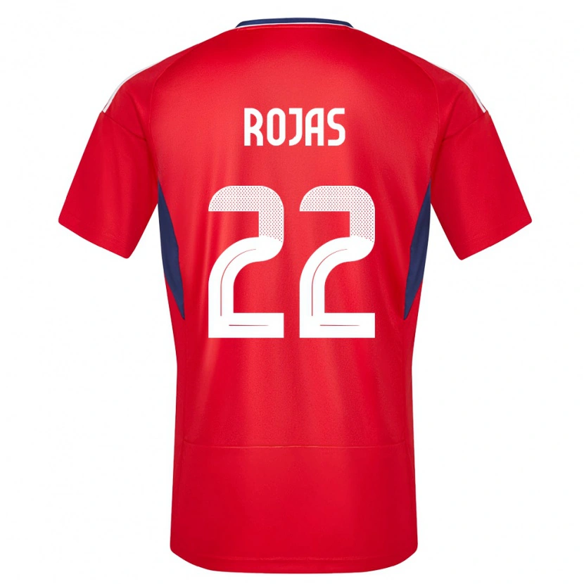 Danxen Uomo Maglia Costa Rica Andy Rojas #22 Rosso Kit Gara Home 24-26 Maglietta