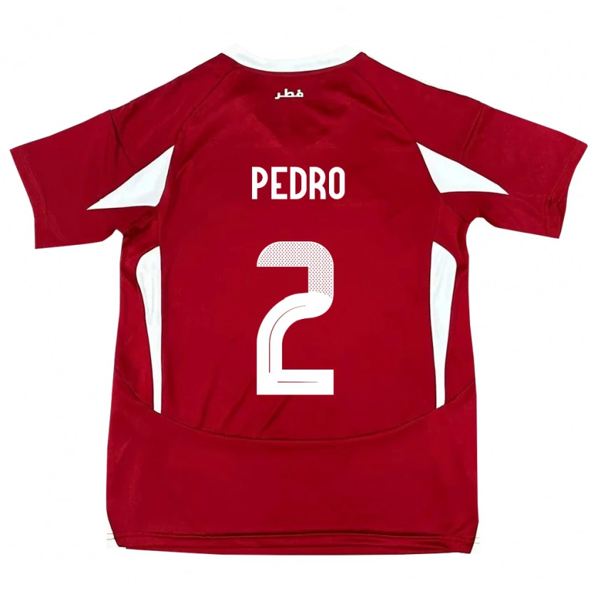 Danxen Uomo Maglia Qatar Ro Ro #2 Rosso Kit Gara Home 24-26 Maglietta