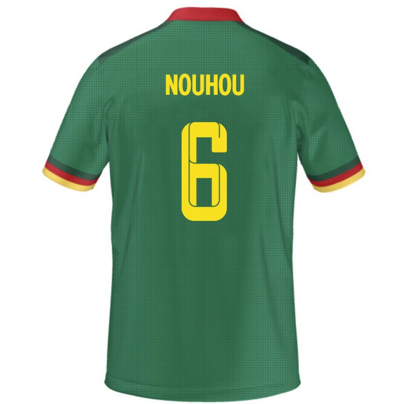 Danxen Uomo Maglia Camerun Nouhou #6 Verde Kit Gara Home 24-26 Maglietta