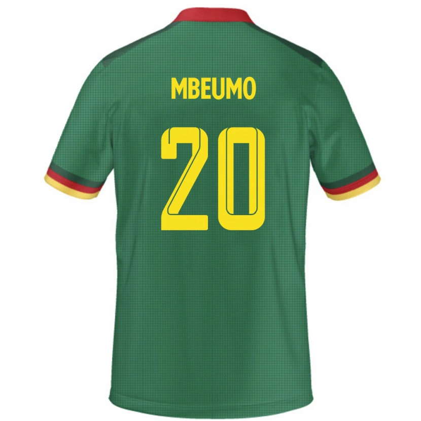 Danxen Uomo Maglia Camerun Bryan Mbeumo #20 Verde Kit Gara Home 24-26 Maglietta