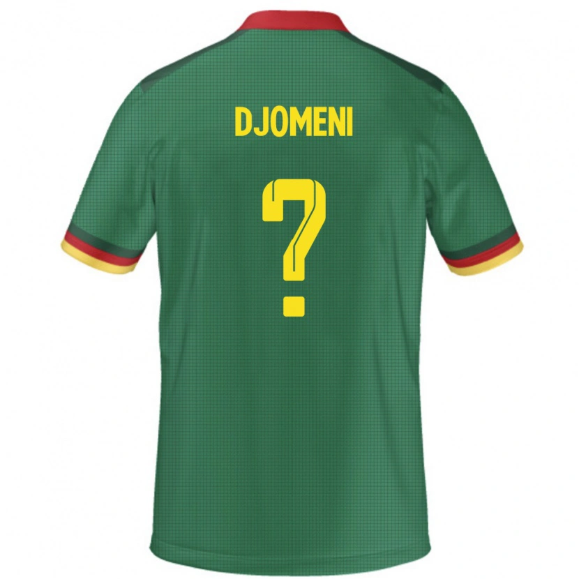 Danxen Uomo Maglia Camerun Eric Djomeni #0 Verde Kit Gara Home 24-26 Maglietta