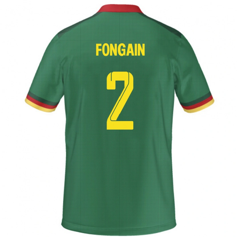 Danxen Uomo Maglia Camerun Meyepya Fongain #2 Verde Kit Gara Home 24-26 Maglietta