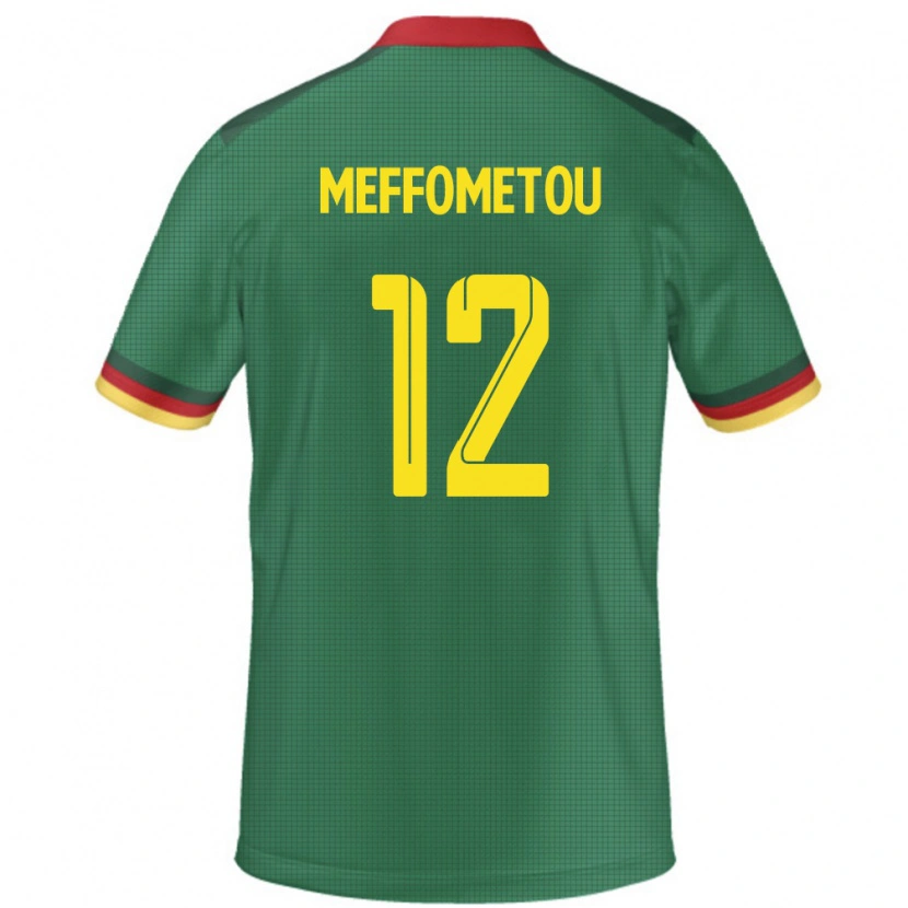 Danxen Uomo Maglia Camerun Falonne Meffometou #12 Verde Kit Gara Home 24-26 Maglietta