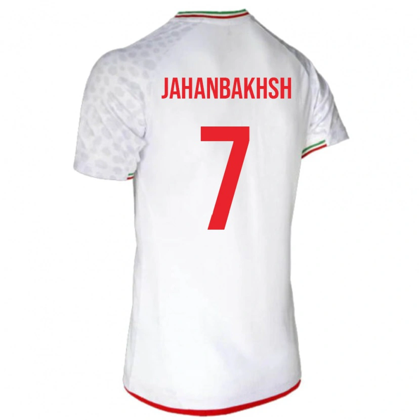 Danxen Uomo Maglia Iran Alireza Jahanbakhsh #7 Bianco Kit Gara Home 24-26 Maglietta