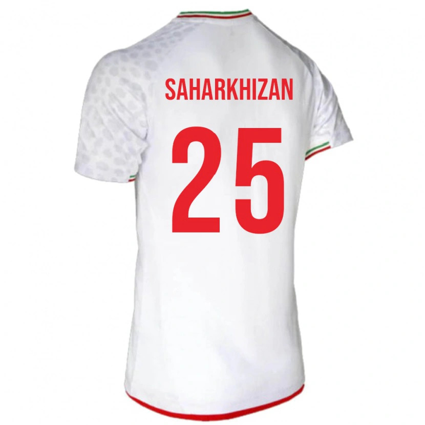 Danxen Uomo Maglia Iran Saeid Saharkhizan #25 Bianco Kit Gara Home 24-26 Maglietta