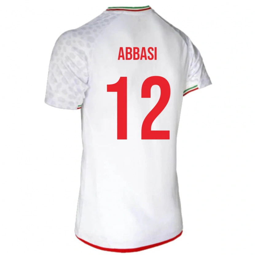 Danxen Uomo Maglia Iran Armin Abbasi #12 Bianco Kit Gara Home 24-26 Maglietta