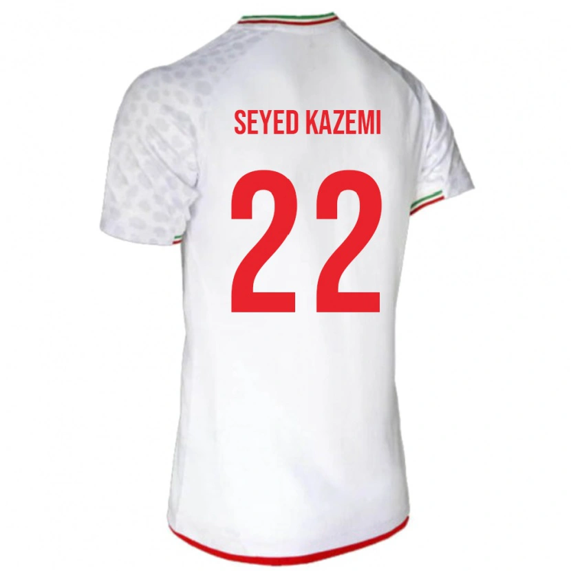 Danxen Uomo Maglia Iran Arefeh Seyed Kazemi #22 Bianco Kit Gara Home 24-26 Maglietta