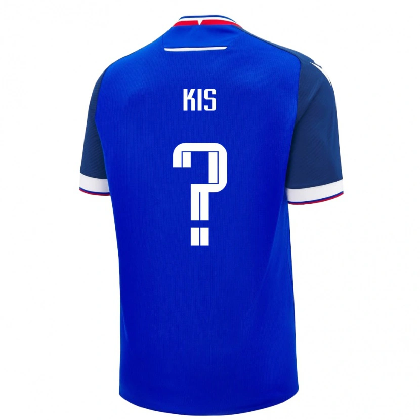 Danxen Uomo Maglia Slovacchia Alex Kis #0 Blu Kit Gara Home 24-26 Maglietta
