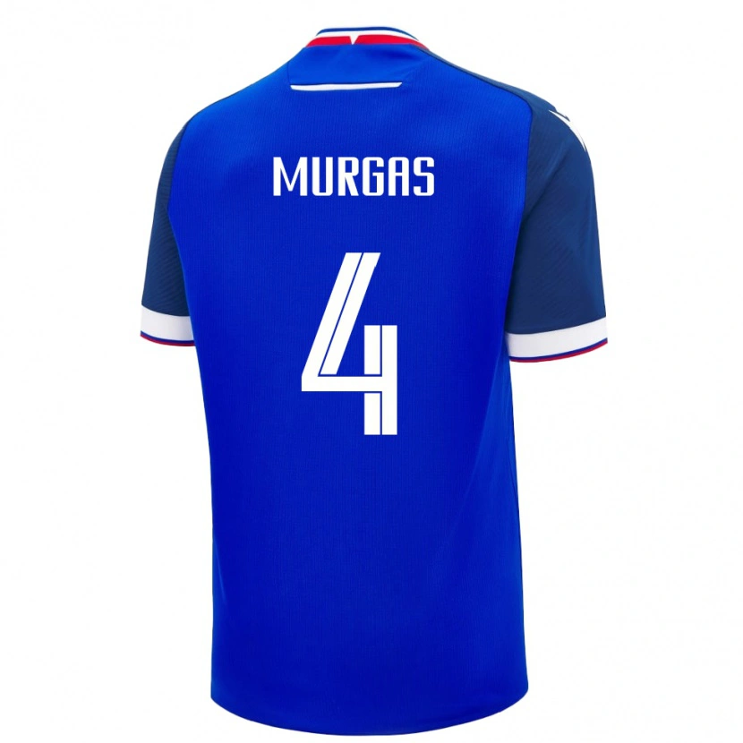 Danxen Uomo Maglia Slovacchia Jan Murgas #4 Blu Kit Gara Home 24-26 Maglietta