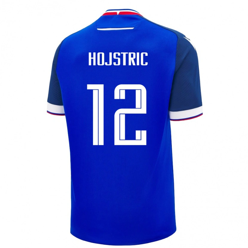 Danxen Uomo Maglia Slovacchia Tomas Hojstric #12 Blu Kit Gara Home 24-26 Maglietta
