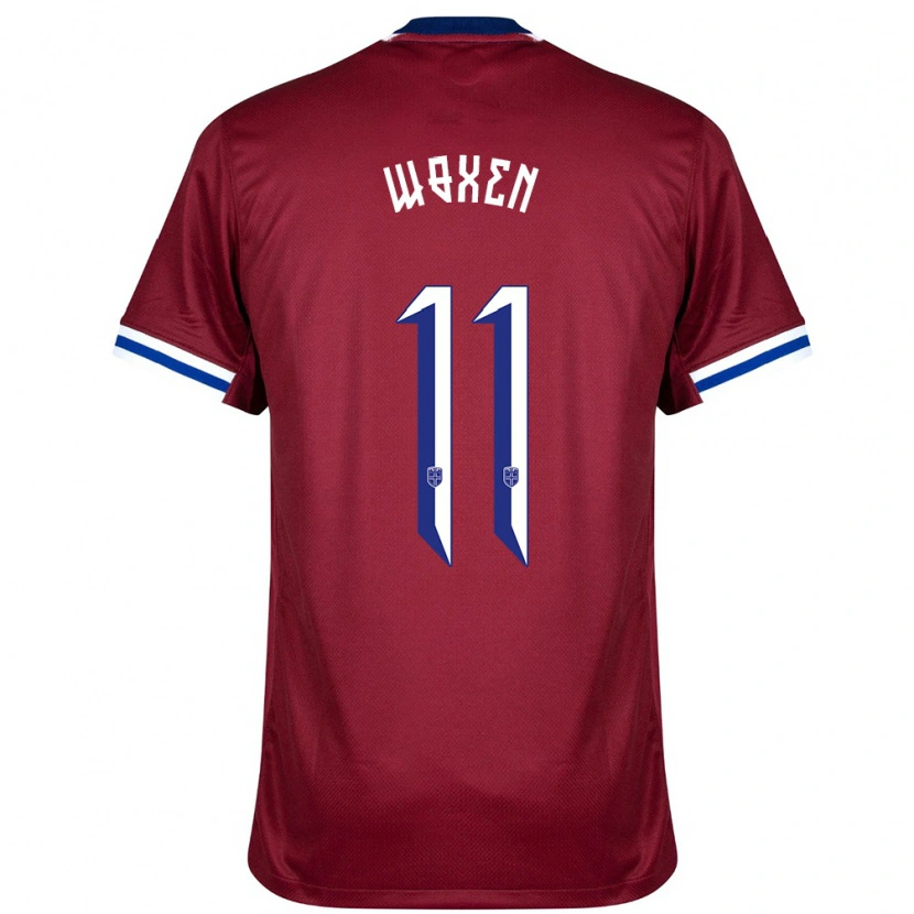 Danxen Uomo Maglia Norvegia Harald Woxen #11 Rosso Blu Bianco Kit Gara Home 24-26 Maglietta